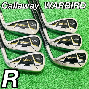 Callaway WARBIRD Irons #5-9,Sw(6Clubs)/Genuine Carbon Shaft/Flex:Regular - Picture 1 of 10