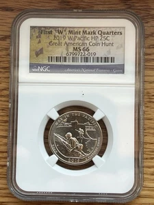 2019 W Quarter War in Pacific NGC MS66 - Picture 1 of 2