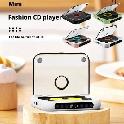 Bluetooth CD-Player Lautsprecher Mini Stylischer CD-Player// - Bild 1 von 4