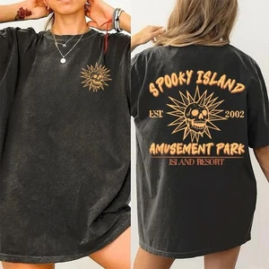 Spooky Island Shirt, Halloween Nostalgia, Retro Halloween, Halloween Shirt, Bagg - Picture 1 of 3
