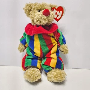 1993 TY Beanie Baby PICCADILLY Clown w/Azalea Hang Tag Error - Picture 1 of 9