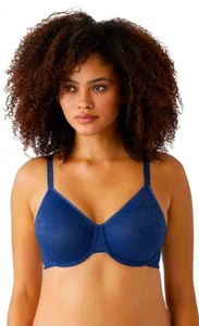 Wacoal Women's Visual Effects Minimizer Bra in Bellwether Blue Size 34DD NWT - Picture 1 of 4