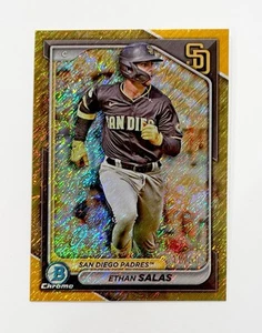 2024 Bowman Chrome Ethan Salas Gold Shimmer Refractor /50 Padres #BCP-201 - Picture 1 of 2