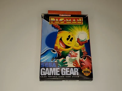 Vintage 1990 PACMAN Sega Game Gear Game Complete Box Case Instructions by Namco - Image 1 of 4