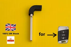 Smart Keyless Prox small key blade HU162T blank suitable for VW Passat - Picture 1 of 3