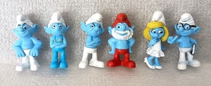 6 Peyo Smurf Figure Collection A&A Mini Vending Set NOS New 2012 - Bild 1 von 4