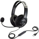 Usb Headphones Stereo Ear Headsets Noise Cancelling Headset Microphone Pc Laptop