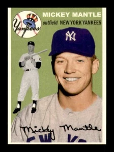 1954 Topps Glossy Mickey Mantle Commemorative Card MINT Reprint *OBGcards* - Picture 1 of 2