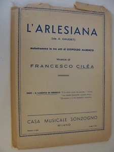 1951 Lamento di Federico L'Arlesiana ópera chilea tenor italiano/inglés/alemán - Imagen 1 de 1