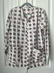 Landau Medical Scrub Shirt Florida Gators unisex Small long sleeve vintage Snap - Picture 1 of 4