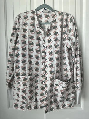 Landau Medical Scrub Shirt Florida Gators unisex Small long sleeve vintage Snap - Image 1 of 4