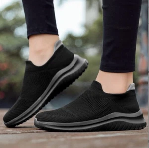 Runner Training Athletics Sports Sneakers Black School Shoes Men Women Unisex - Picture 1 of 6