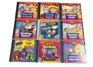 educational adventure cd roms Lot Of 9 Windows Mac Madeline Arthur Big Bird - Picture 1 of 16