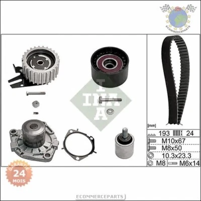Pompe À Eau + Kit De Courroie De Distribution Ina Pour Opel Astra J Zafira Saab - Photo 1/3