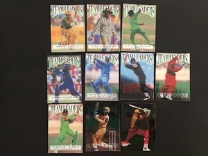 1996-97 Futera ELITE Cricket - Complete Team Leaders subset 10 Cards - Picture 1 of 3