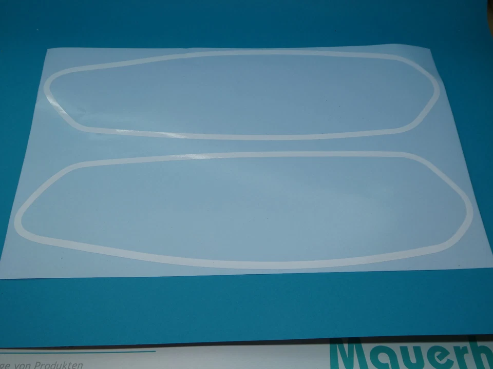 Hercules M5 Optima Prima Tank Rahmen Aufkleber ZierrandSET Tankaufkleber   Weiss - Bild 1 von 1