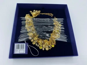SWAROVSKI NEMESIA NECKLACE MULTI COLOURED GOLD TONE PLATED 5435560 RRP £599 NEW - Picture 1 of 2