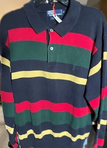 Polo Langarm Pullover Shirt von Ralph Lauren Herren Large IN8108 - Bild 1 von 7
