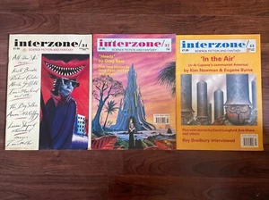3 Ausgaben Interzone Magazin - Science Fiction Sci-Fi Fantasy 34 37 43 1990 1991 - Bild 1 von 14