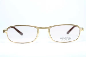 MATSUDA 14147 GP Original Brille Eyeglasses Lunettes Gafas Bril Flex Gold - Picture 1 of 9
