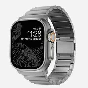 Nomad Titanium Band Silver Apple Watch 45/49mm - Zdjęcie 1 z 2