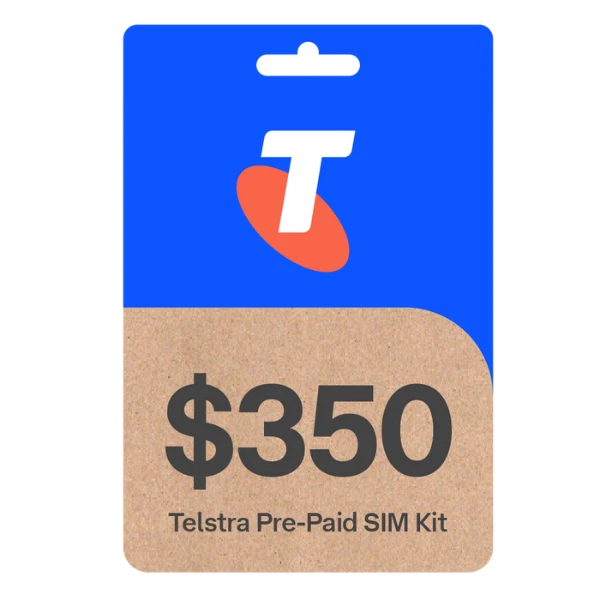 TELSTRA $350 PREPAID MOBILE PHONE MULTI FIT SIM CARD STARTER PACK KIT 4G, 5G - Image 1 of 1