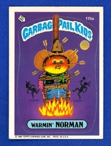 1986 Topps Garbage Pail Kids Series 3 # 115a Warmin' Norman - Picture 1 of 2