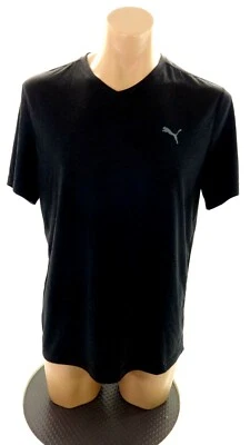 CAMISA JERSEY MANGA CORTA PUMA HOMBRE TALLA L NEGRA MICRO RAYAS  Foto 1 de 4