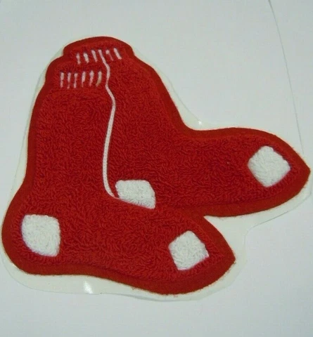 Boston Red Sox Socks 6" Adhesive Chenille Patch Cover