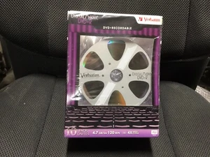 Verbatim Digital Movie DVD Blank Discs 10 pack sealed NEW 4.7GB.recordable 120 - Bild 1 von 3