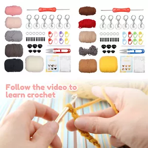 Animals Crochet Kit Versatile Crocheting Animals Kits Crocheting Animal gujTd - Picture 1 of 17
