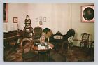 Postcard Villa Louis Prairie Du Chien Wisconsin Morning Room 'Madame Dousman's'