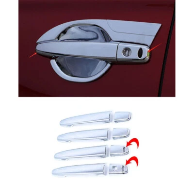 Cubierta de manija de puerta lateral exterior cromada para Mitsubishi Outlander Sport 11-23 Foto 1 de 4