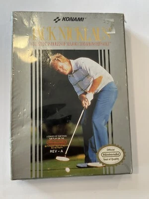 Jack Nicklaus' Greatest Golf (NES, Konami 1989) New & Sealed NOS - Free Shipping - Image 1 of 4