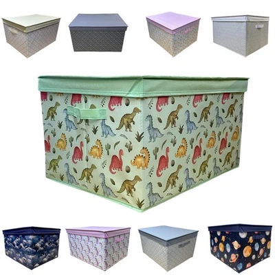 Brinquedos Infantil Desmontável Grande Caixa de armazenamento peito Quarto Roupas Tidy - Imagem 1 de 4