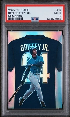 Ken Griffey Jr 2025 Crusade Numbers #17 PSA 9 HOF Mariners - Image 1 of 2