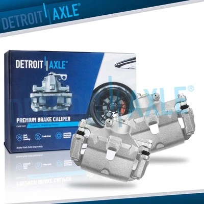 Pair Rear Brake Calipers with Brackets Assembly for 2014-2016 Kia Soul 1.6L 2.0L - Image 1 of 4