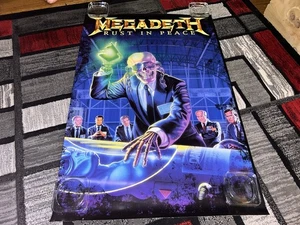 MEGADETH "RUST IN PEACE" “Classic Logo/Album Art-Hangar 18” Poster Reissue - Picture 1 of 9