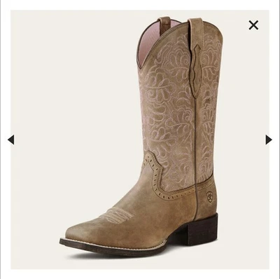 BOTAS VAQUERAS ARIAT REMUDA REDONDAS PARA MUJER - PUNTERA CUADRADA ANCHA Foto 1 de 4