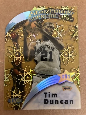 1997-98 Ultra Star Power Supreme Tim Duncan #18 Spurs Rookie RC - Imagem 1 de 4