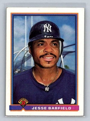 1991 Bowman #169 Jesse Barfield New York Yankees Baseball Card - Image 1 of 2
