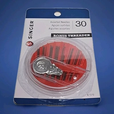 SINGER Dial-A-Needle 30 Needles Case w/ Threader 47370 New Sealed - Image 1 of 4