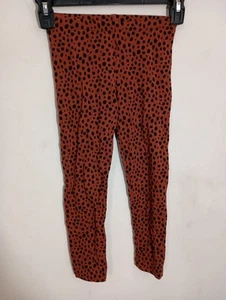 Old Navy Girls Size 5T Brown Dots Printed Full-Length Leggings - Picture 1 of 3
