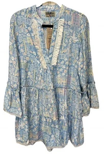 Kenny Flowers Charleston SC Tunic Dress Size Medium Limited Edition Fringe - Picture 1 of 11