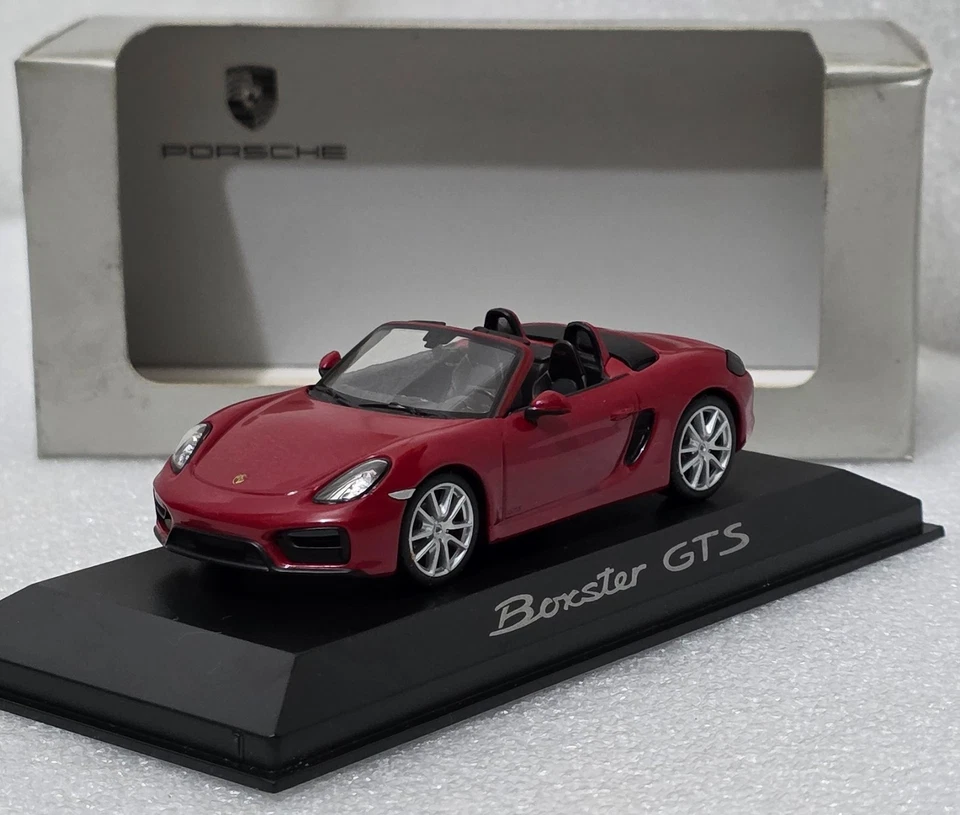 Porsche Boxster (981) GTS 2015 Carmine Red 1:43 Minichamps WAP 020 014 0E (14) - Image 1 of 4