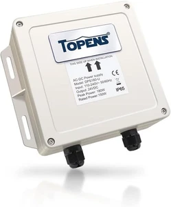Adaptador de fuente de alimentación de CA a CC TOPENS DPS180-U 100-240VAC 24VDC 150W impermeable - Imagen 1 de 9