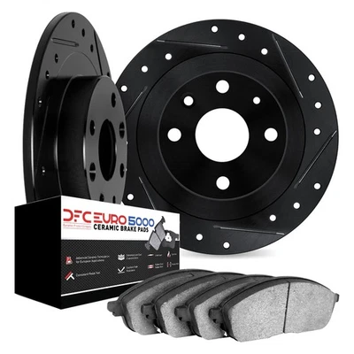 For Saab 900 79-87 DFC 8602-65000 EURO-KIT 5000 Drilled & Slotted Rear Brake Kit Foto 1 de 3