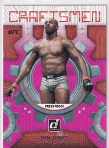 Panini 2022 Donruss UFC Nº 15 Jon Jones Craftsmen Prensa Prueba Rosa - Imagen 1 de 2