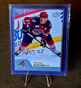 2021 Upper Deck AHL Hockey Michael Bunting 74 Auto - Picture 1 of 2
