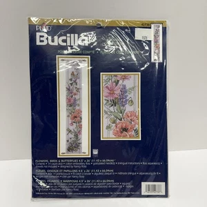 2000 Bucilla Blumen Vögel & Schmetterlinge 42738 Kreuzstich Glockenzug Set 15622 - Bild 1 von 10